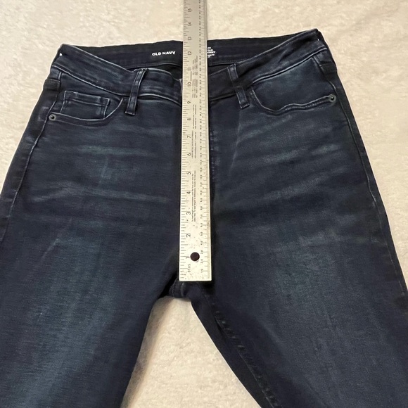 Women’s Old Navy High Rise Dark Wash Rockstar Super Skinny Jeans . Size 10 - Picture 10 of 11